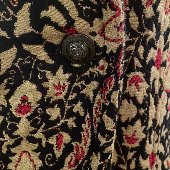 Free People Tapestry Long Coat, Multi, Size 6 - Picture 5 of 13